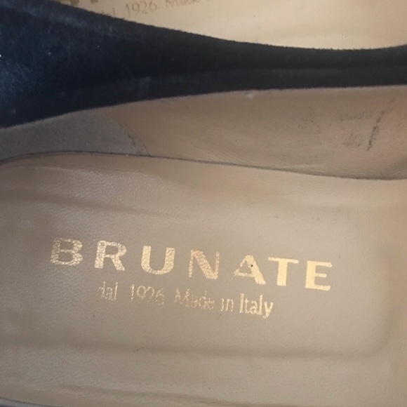 Brunate suede black shoes size 40 - Picture 4 of 8